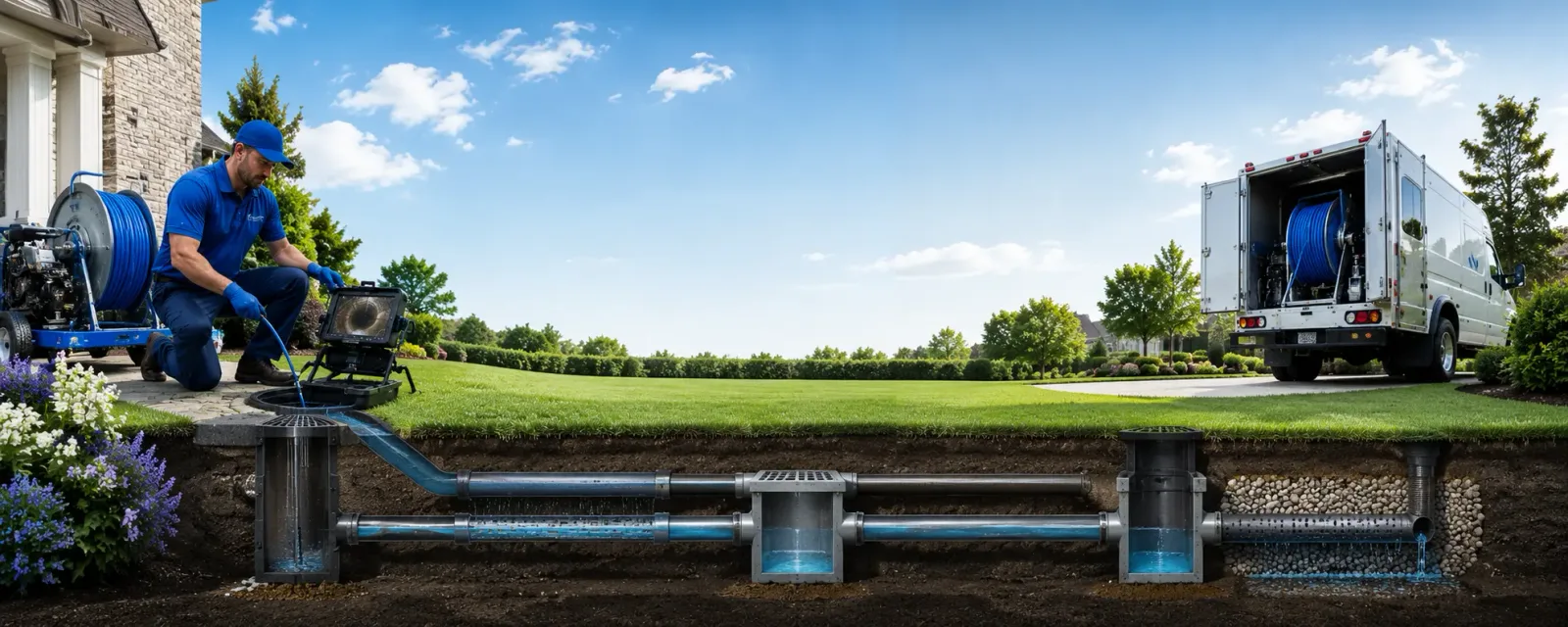 Outdoor drain cleaning information for Squires, MO